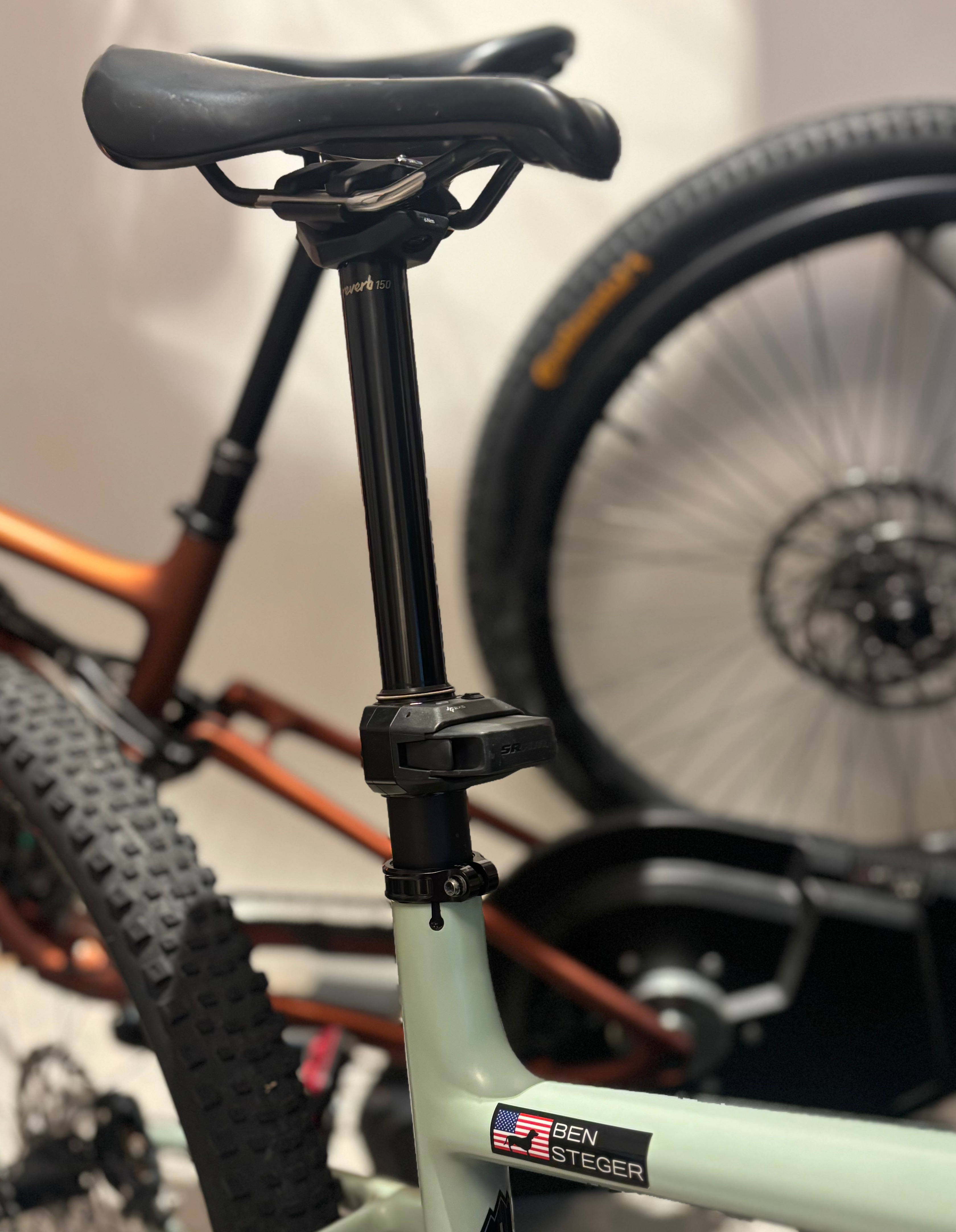 RockShox Reverb AXS installed on the Epic 8