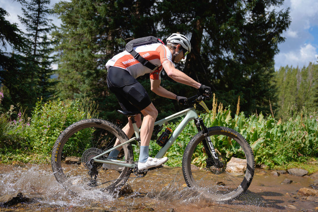 Stage 1 creek crossing at Breck Epic