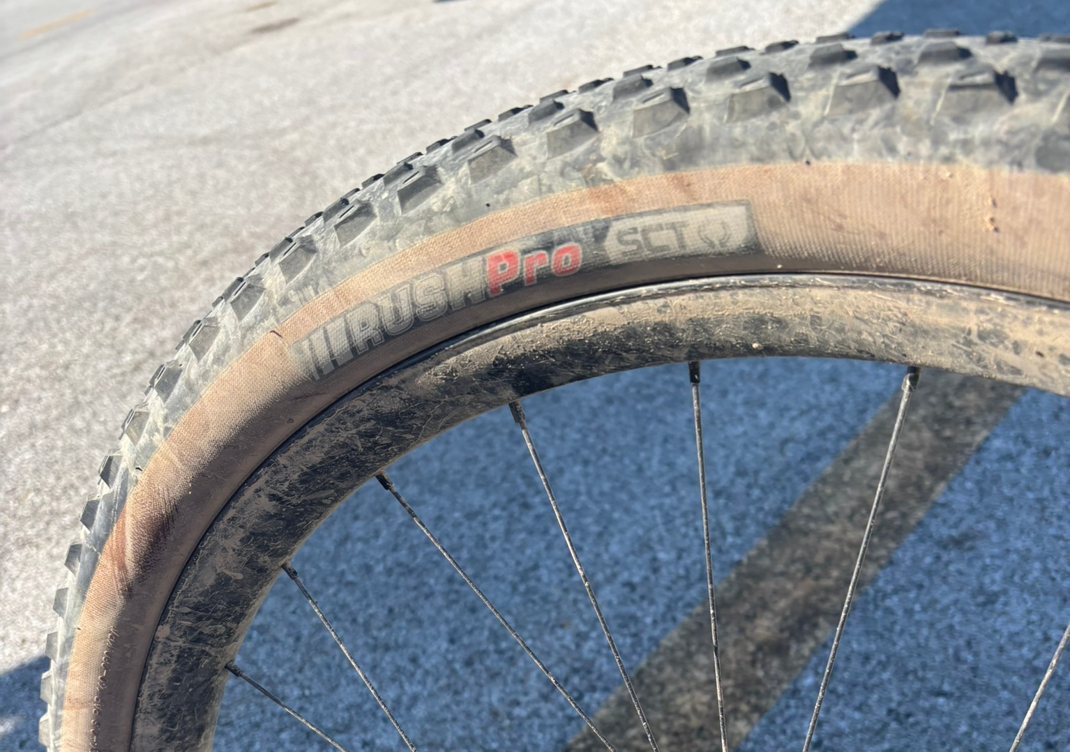 Kenda Rush SCT tires post-race at Little Sugar MTB.