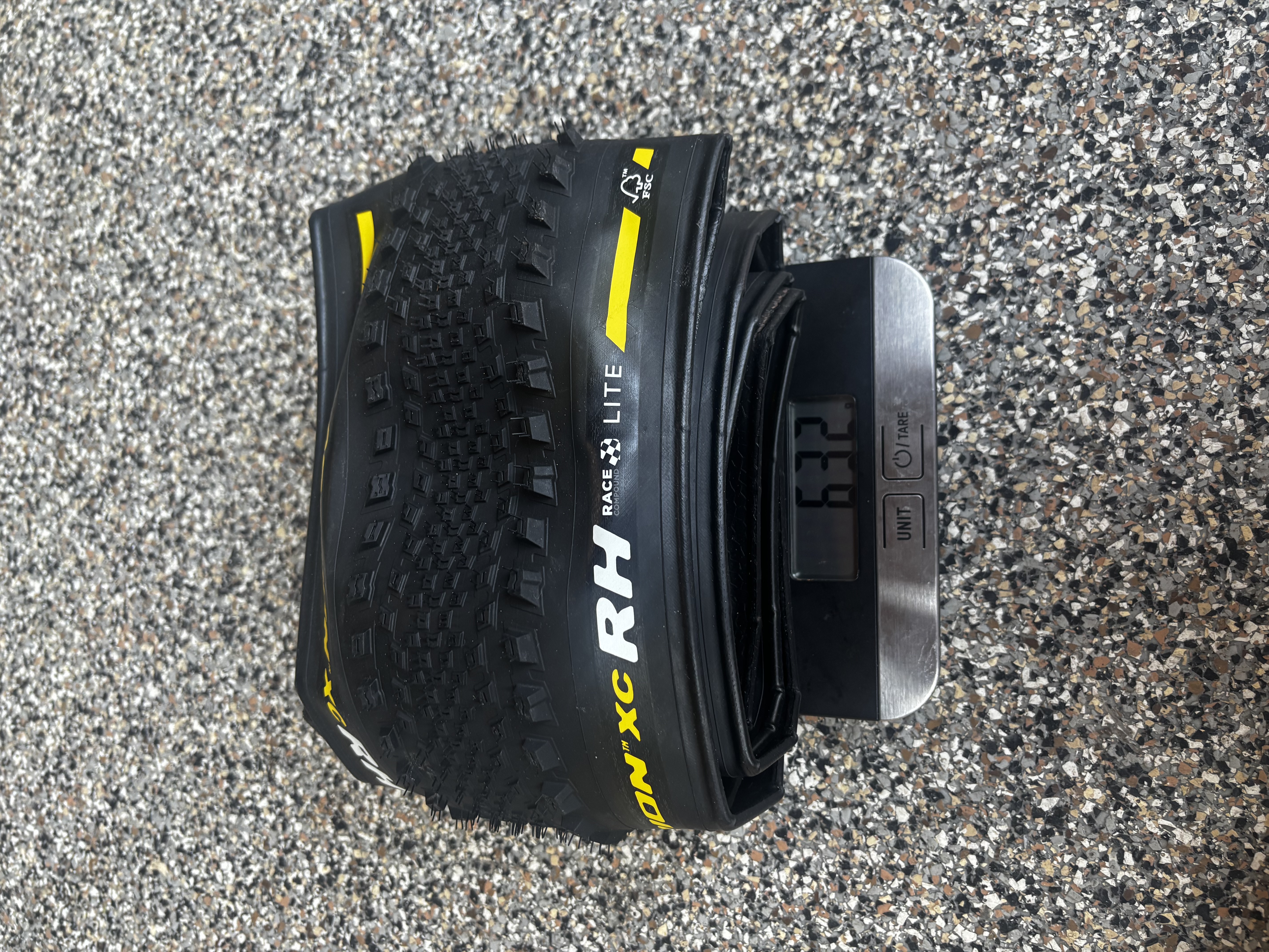 Pirelli Scorpion XC RH Lite on a scale
